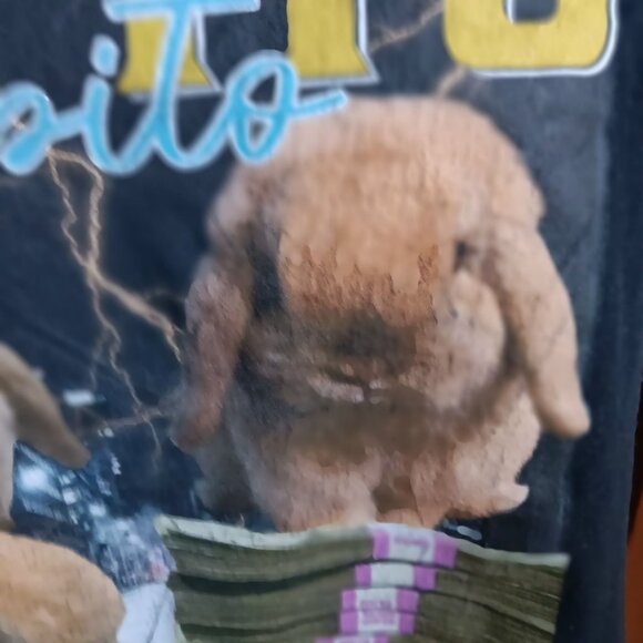 Vintage Large T-shirt Pepito Cutest Bunny Ever Graphic T-Shirt Stack Money OG - Picture 4 of 5